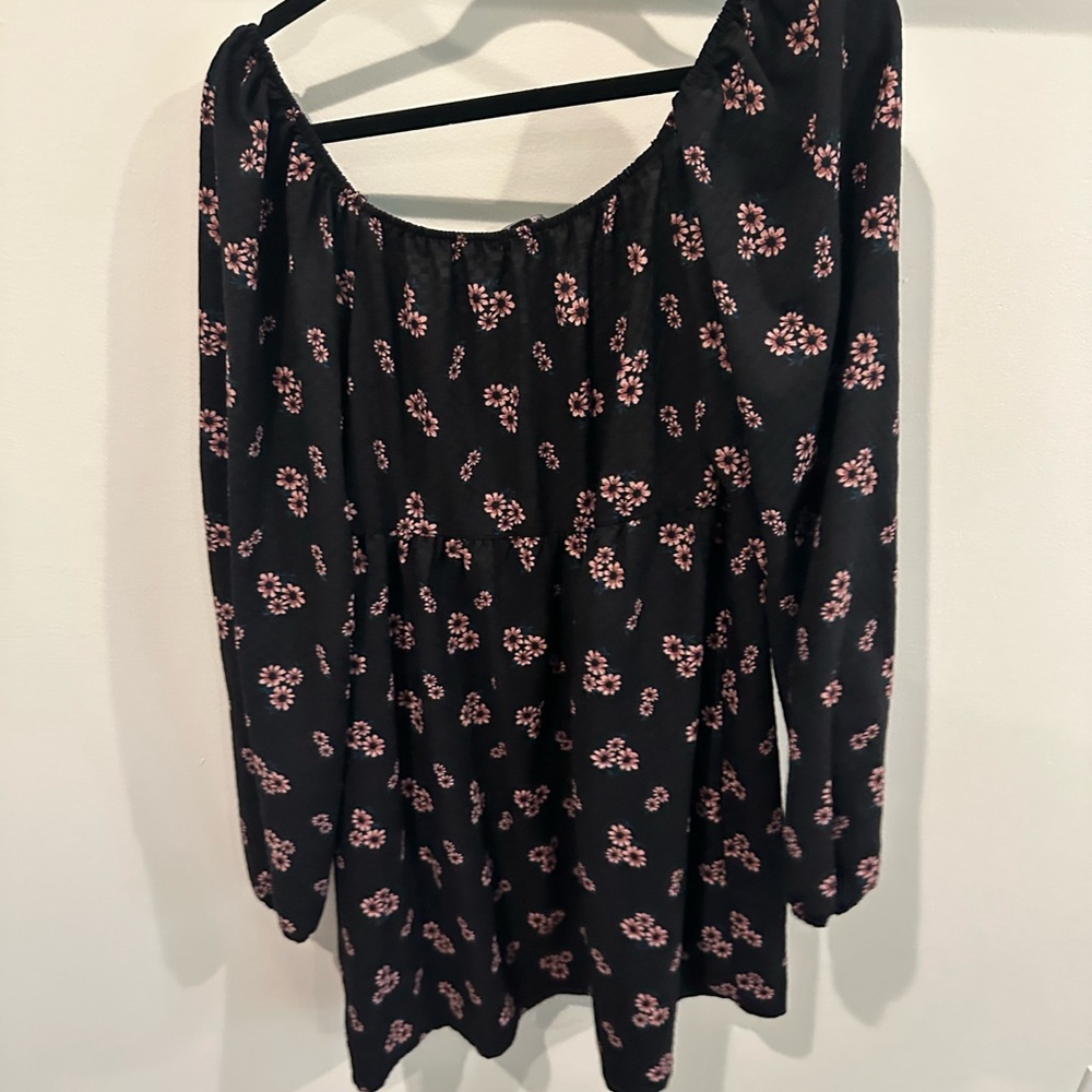 Long sleeve mini dress